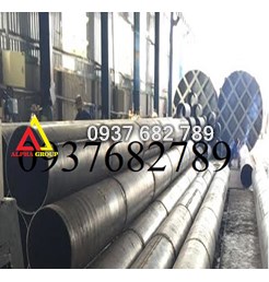 Gia công lốc ống tròn hàn đính sang phe từ thép tấm dày 75/80/85/90/95/100mm